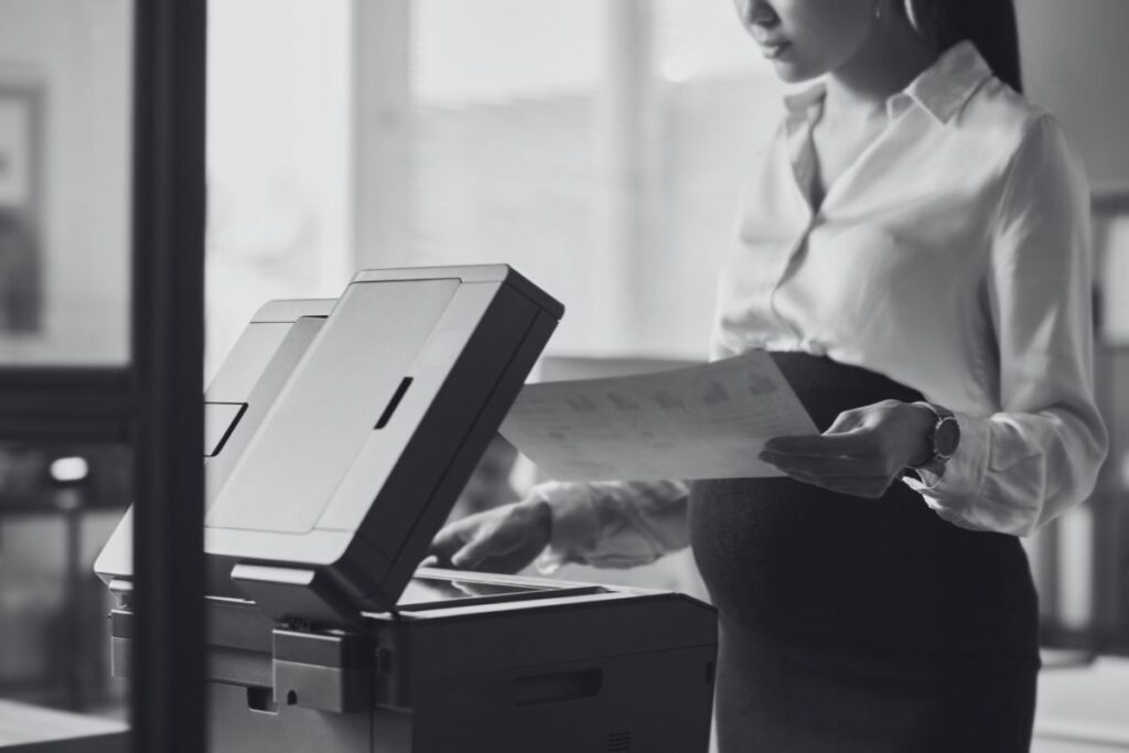 black and white printing